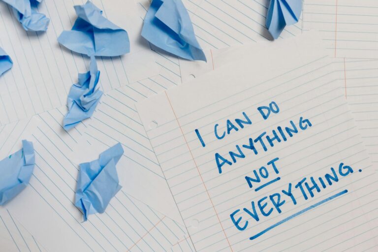 words written on notepad page